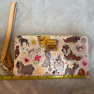 Dooney & Bourke Disney Dogs Sketch Wallet-EUC